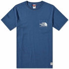 The North Face Men's Berkeley California Pocket T-Shirt in Shady Blue