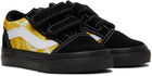 Vans Baby Black & Yellow Old Skool V Sneakers