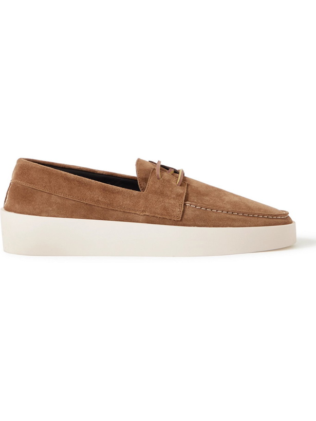 Photo: FEAR OF GOD - Suede Boat Shoes - Brown