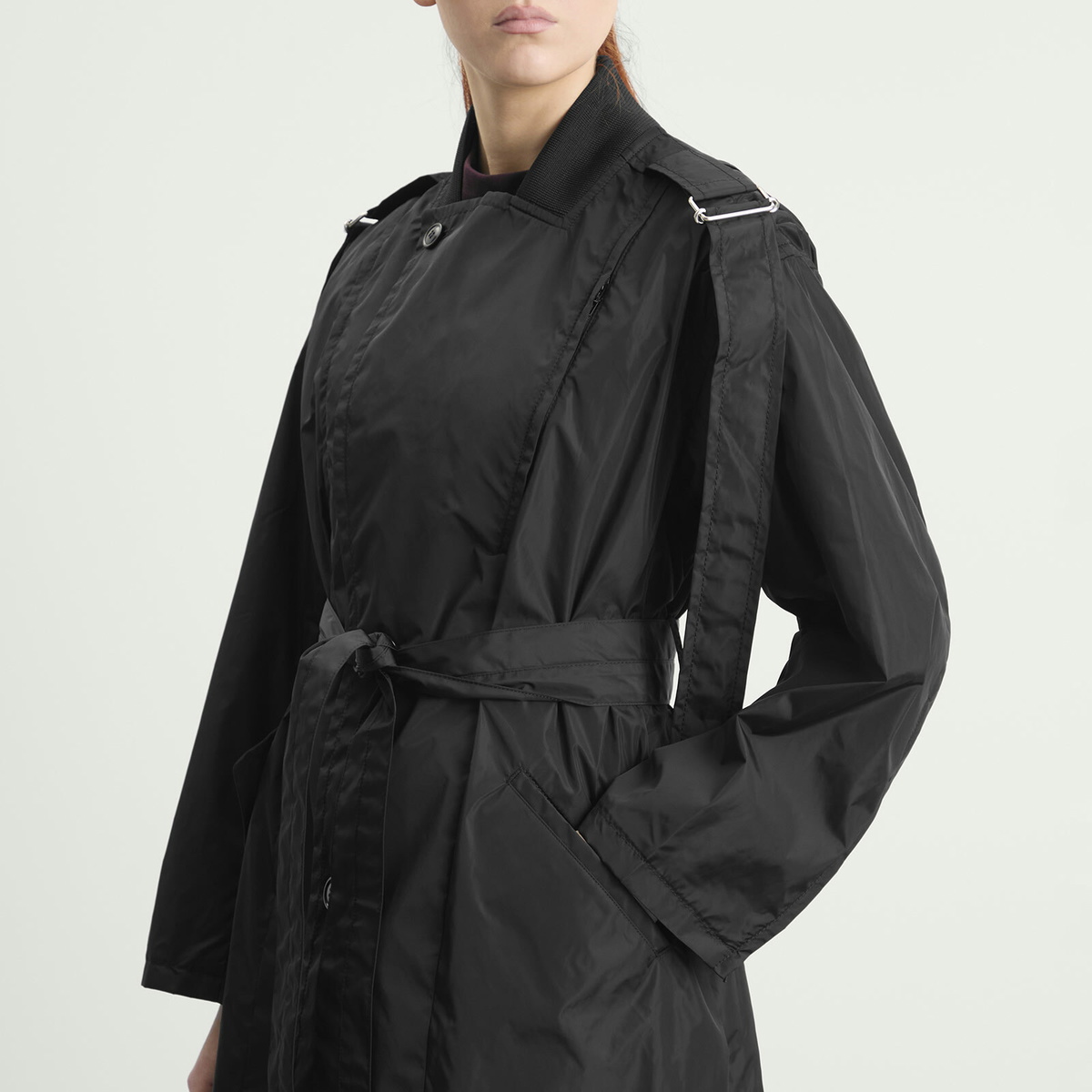 TOGA ARCHIVES Women's TOGA Taffeta Coat in Black
