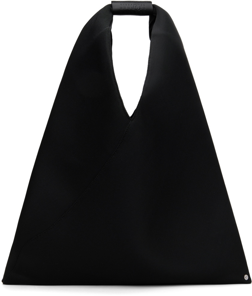 MM6 Maison Margiela Black Classic Triangle Tote MM6 Maison Margiela