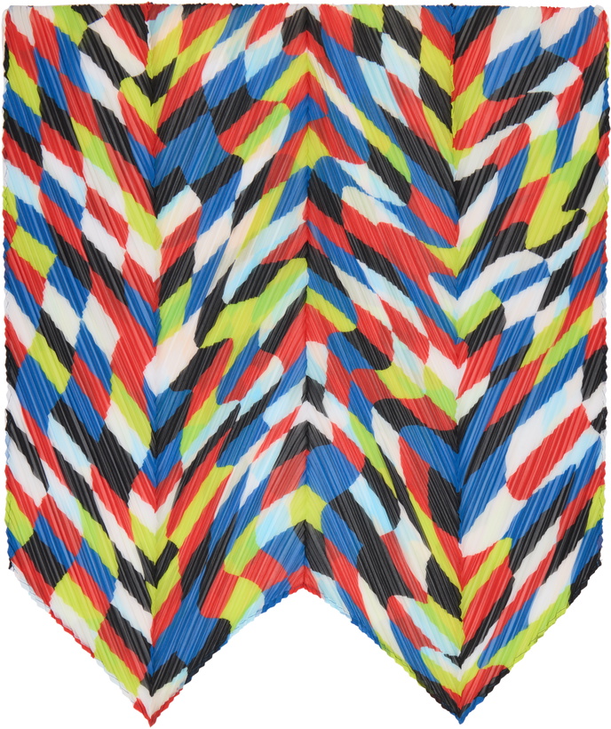 Photo: PLEATS PLEASE ISSEY MIYAKE Multicolor Dancing Square Scarf