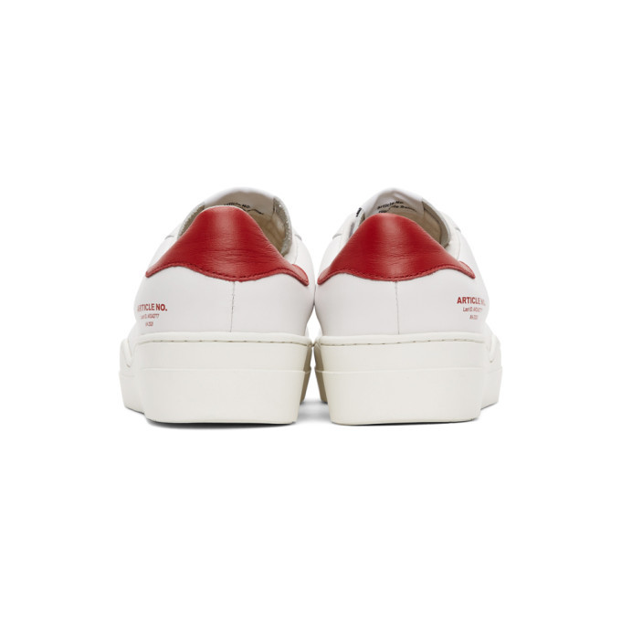 Article No. SSENSE Exclusive White and Red 0517-04-07 Sneakers