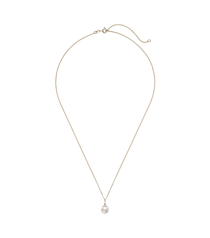 Photo: Stone and Strand Essential 18kt gold necklace with pearl