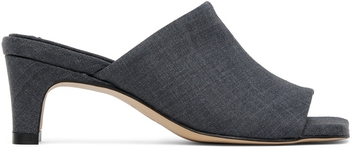 Photo: LOW CLASSIC Gray Slide Heeled Sandals