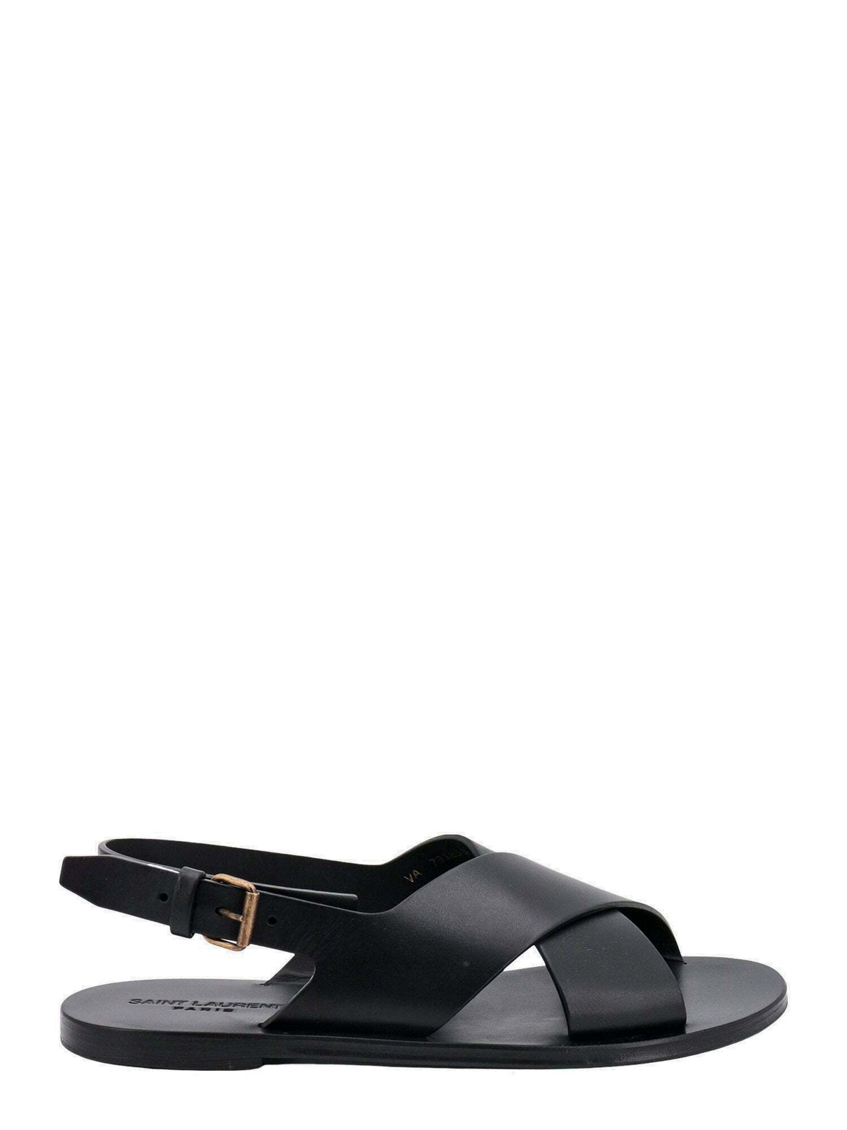 Saint Laurent Men's Party Low Rubber Sandals Black