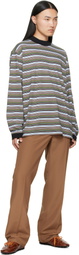 Marni Brown Virgin Wool Trousers