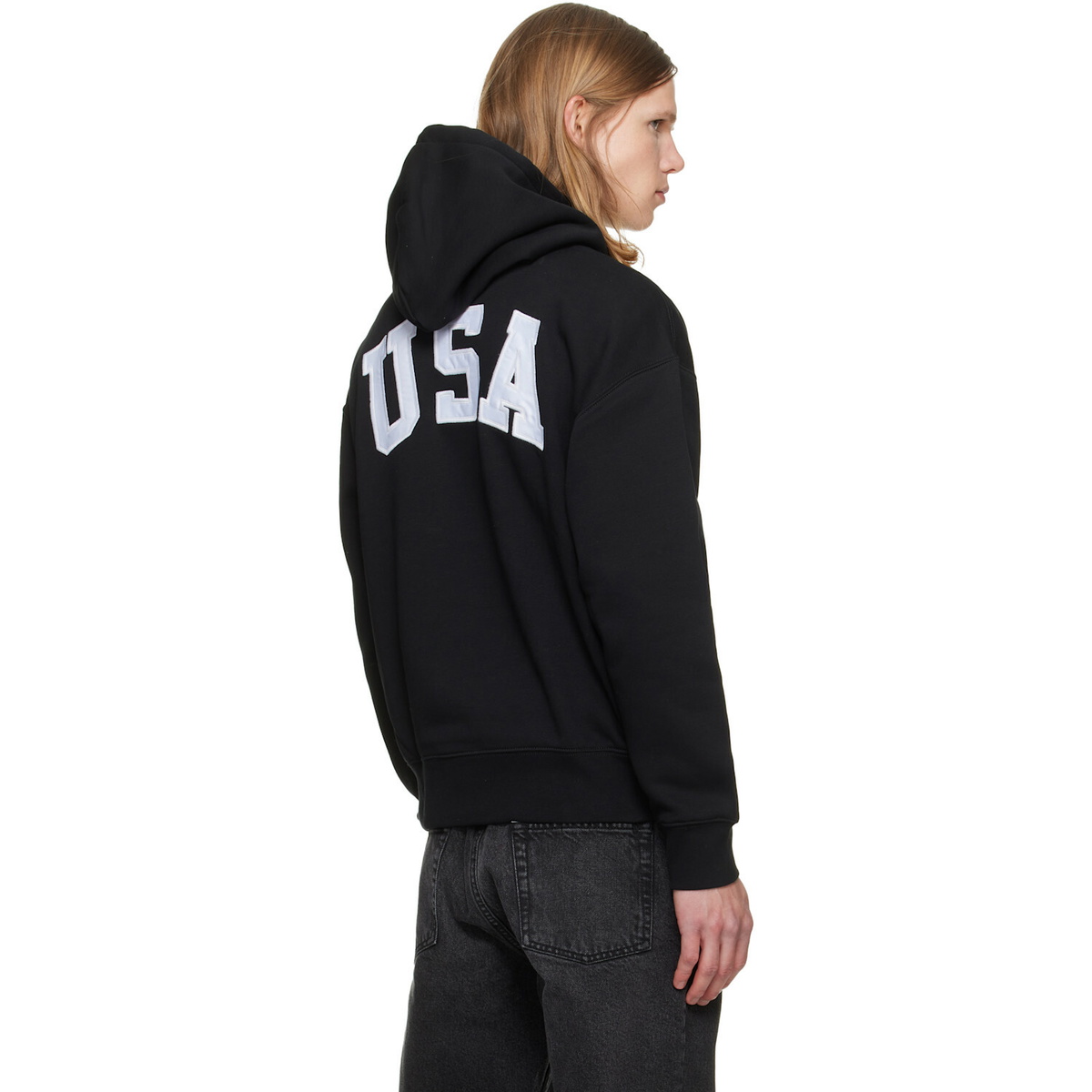 Polo Ralph Lauren Black Embroidered Logo Hoodie