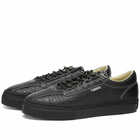 Stepney Workers Club Men's Tumbled Leather Dellow Sneakers in Black