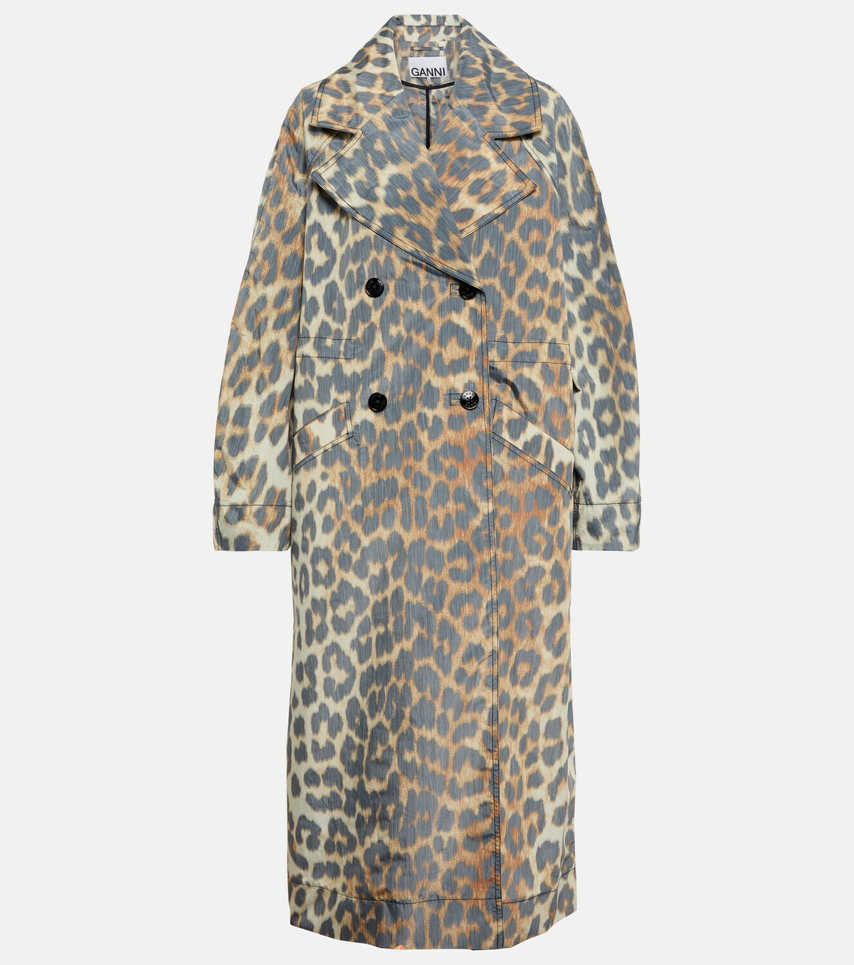 コート GANNI LEOPARD WOOL KNITWEAR Ganni - Leopard-print coat GANNI