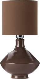 Los Objetos Decorativos Brown Cylindrical Glass Lamp