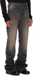 EGONlab Black & Brown Fitted Jeans