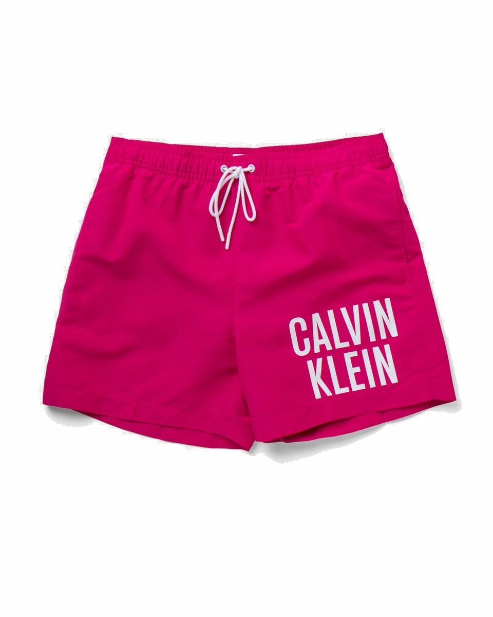 Photo: Calvin Klein Underwear Pure Swimshort Medium Drawstring Pink - Mens - Swimwear