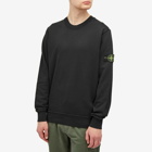 Stone Island Men's Garment Dyed Crew Sweatshirt in Black