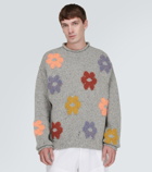 Acne Studios Floral wool-blend sweater