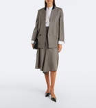 Victoria Beckham Victoria Angle D'Orsay croc-effect leather pumps