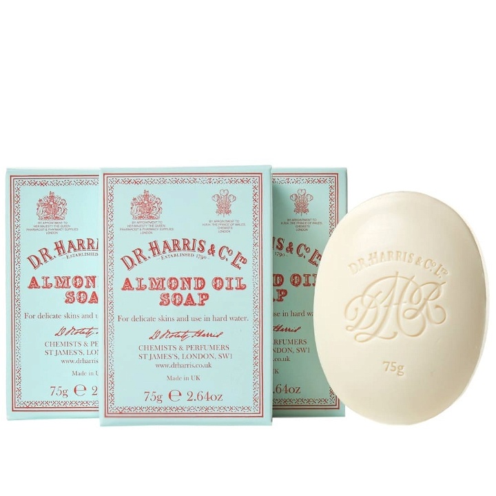 Photo: D.R. Harris & Co. Almond Oil Hand Soap - Box of Three