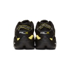 Polo Ralph Lauren Black and Yellow RLX Tech Sneakers