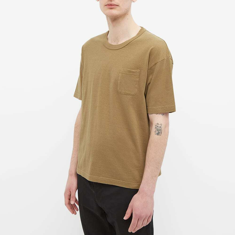 Visvim Men's Sublig Jumbo 3-Pack T-Shirt in Green/Khaki/Sand