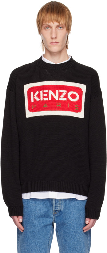 Photo: Kenzo Black Kenzo Paris Intarsia Sweater