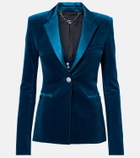 Rabanne Cotton-blend velvet and satin blazer