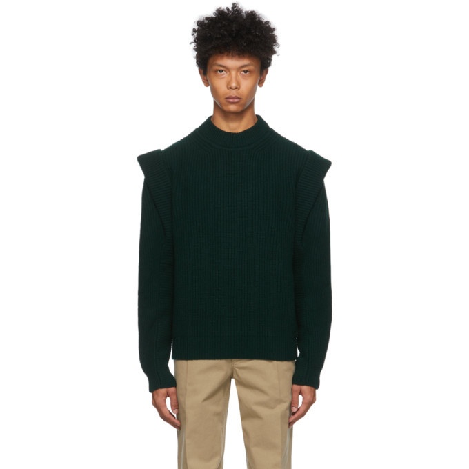 Photo: Isabel Marant Green Cashmere and Wool Pavel Sweater