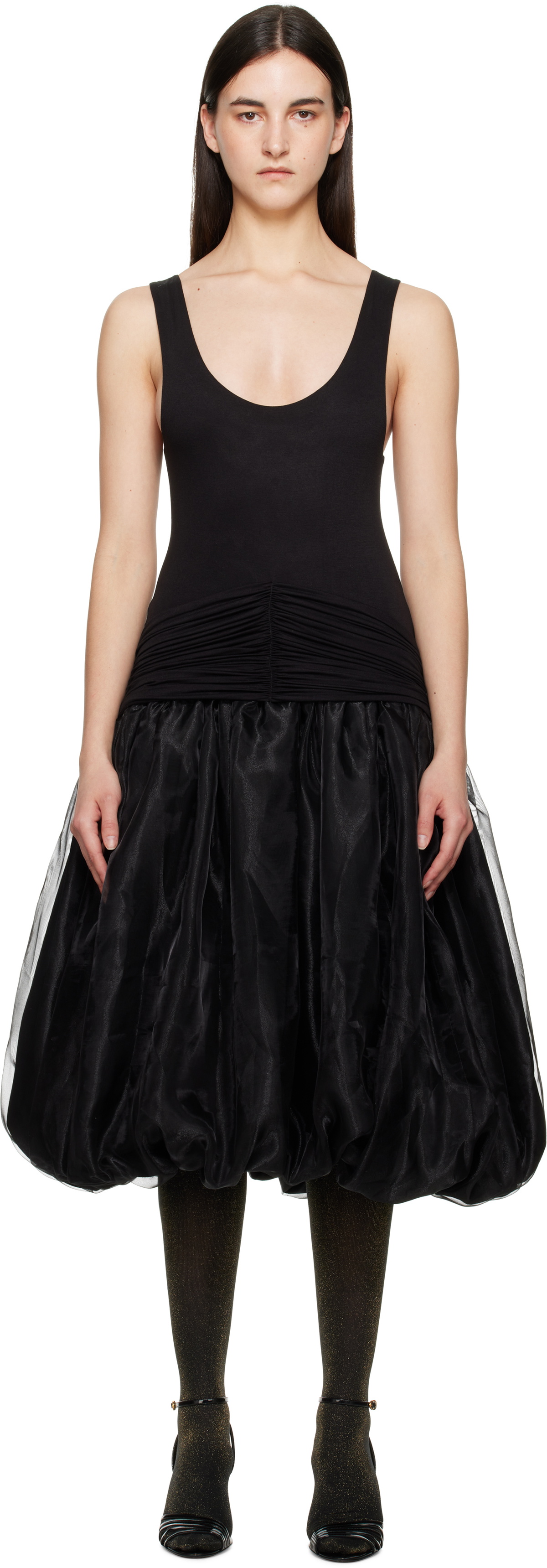 Nicklas Skovgaard SSENSE Exclusive Gray Alice Midi Dress Nicklas