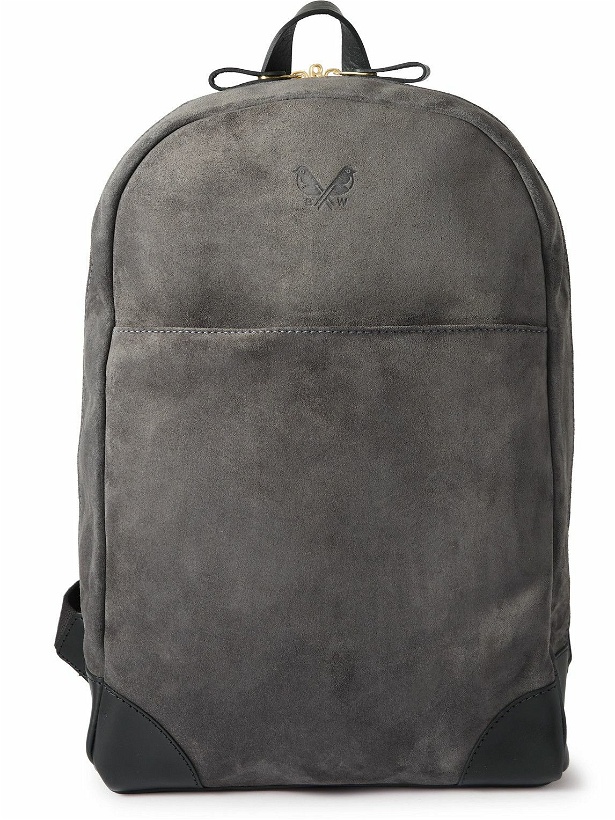 Photo: Bennett Winch - Leather-Trimmed Suede Backpack