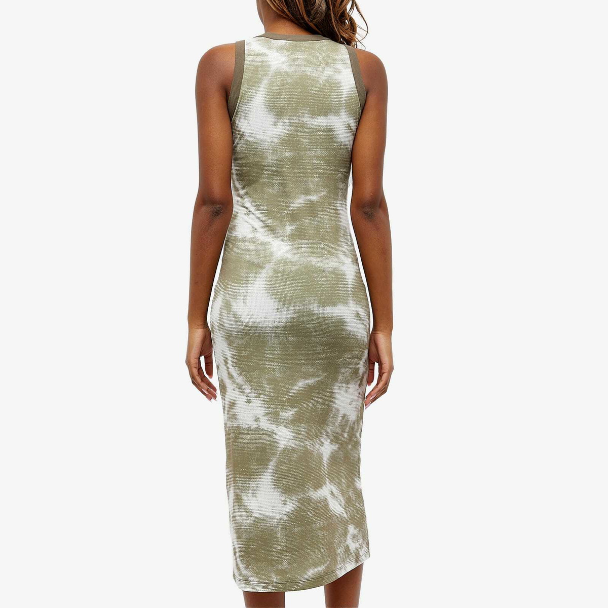 Wood Wood Women's Lola Pirnted Midi Dress in Crocodile Green
