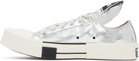Rick Owens DRKSHDW Silver Converse Edition Turbodrk Chuck 70 Low Sneakers
