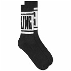 Fucking Awesome Men's Big Stripe Socks in Black/White