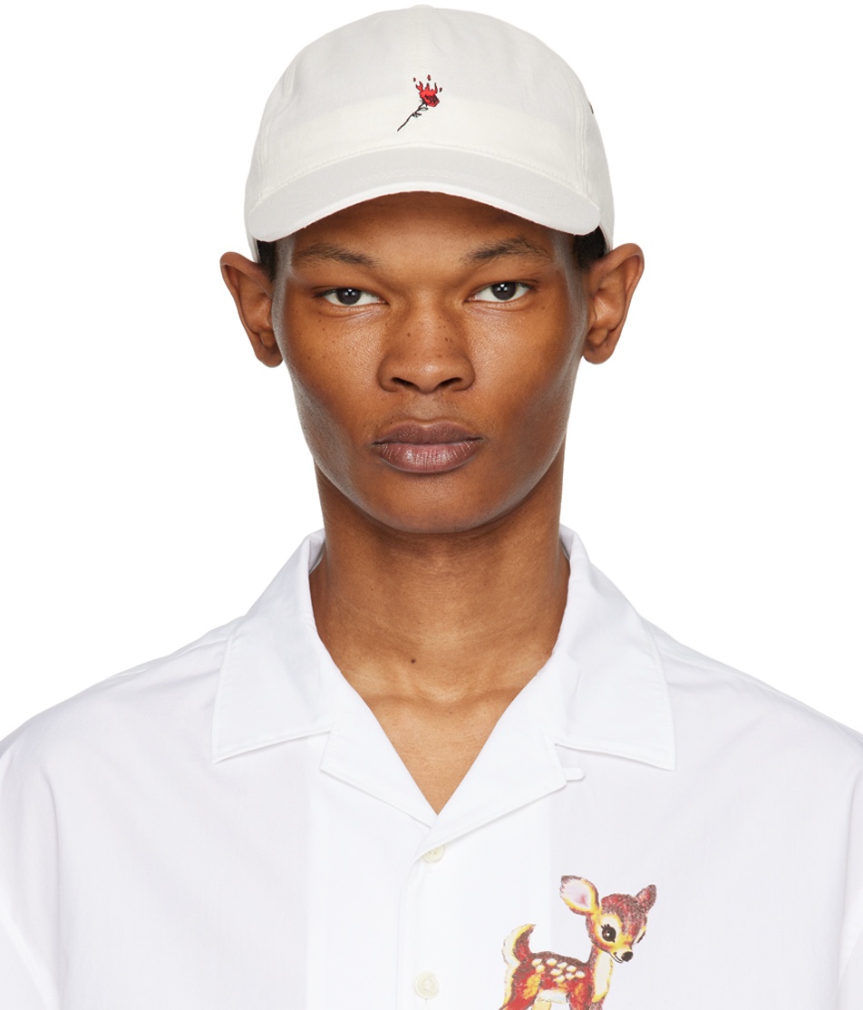 UNDERCOVER White Embroidered Cap Undercover