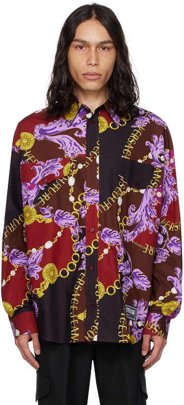 Photo: Versace Jeans Couture Purple Chain Couture Shirt