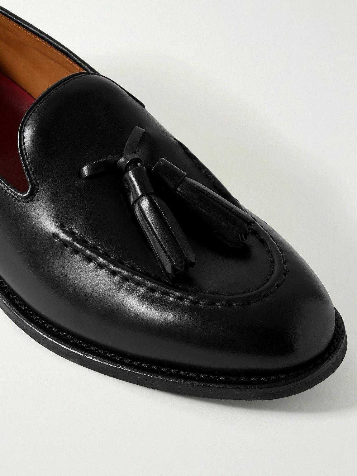 Grenson - Merle Tasselled Leather Loafers - Black Grenson display picture 3