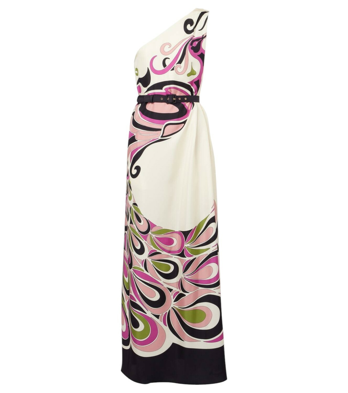 【LA DOUBLEJ】asymmetric floral-print silk-twill maxi ドレス LA DOUBLEJ】asymmetric floral-print silk-twill maxi ドレス