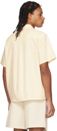 Late Checkout Yellow Embroidered Shirt