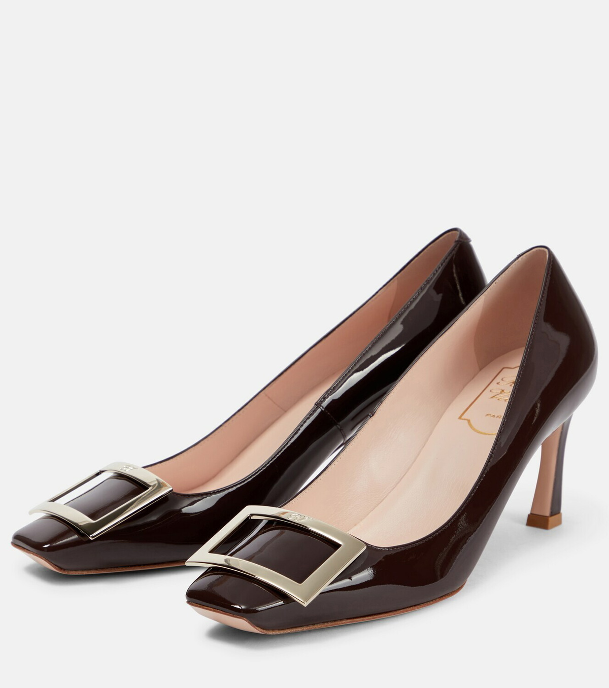 roger vivier belle vivier trompette leather pumps