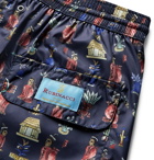 Rubinacci - Mid-Length Printed Swim Shorts - Blue