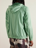 Stone Island - Logo-Appliquéd Crinkle Reps Nylon Hooded Jacket - Green