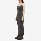 Entire Studios Women's Square Neck Maxi Dress in Washed Black