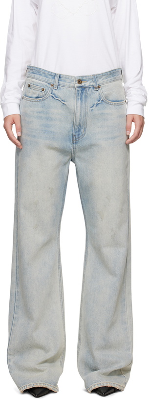 Photo: We11done Blue Bootcut Jeans
