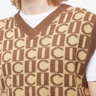 ICECREAM Men's Checkerboard Vest in Brown