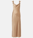 Max Mara Elegante satin maxi dress