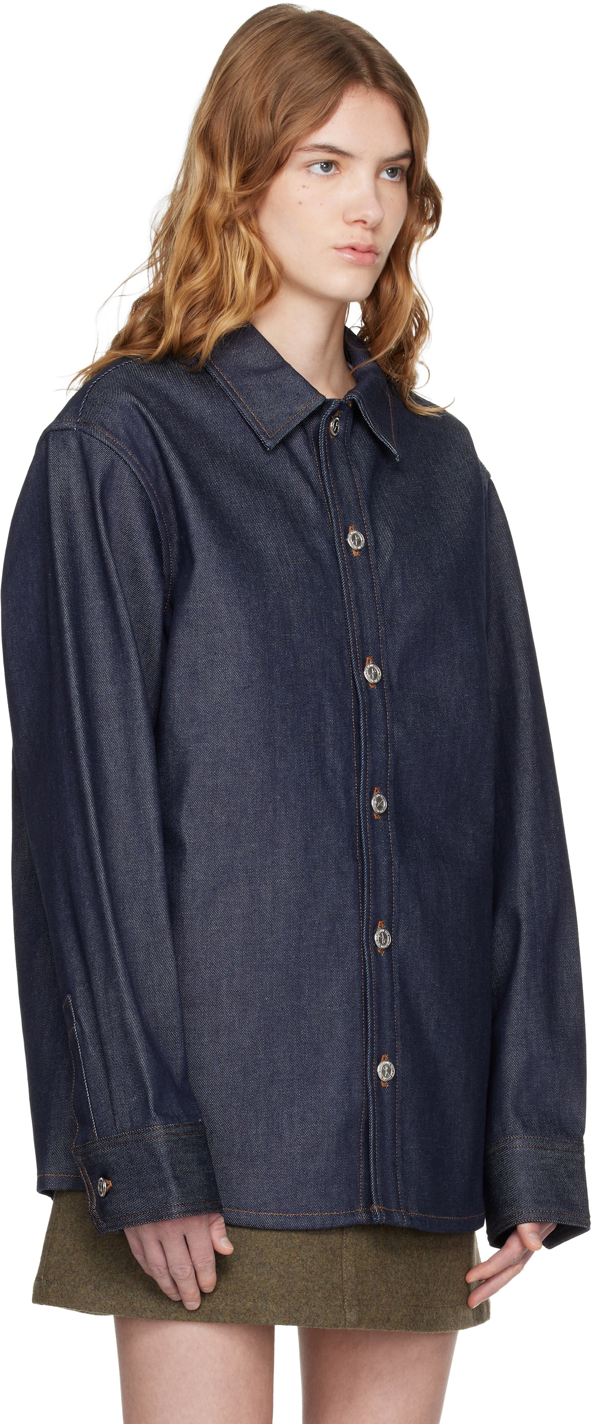 A.P.C. Navy Denim Overshirt