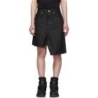 Rick Owens Black Sisyskirt Shorts