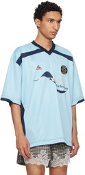 Martine Rose Blue Football Jersey