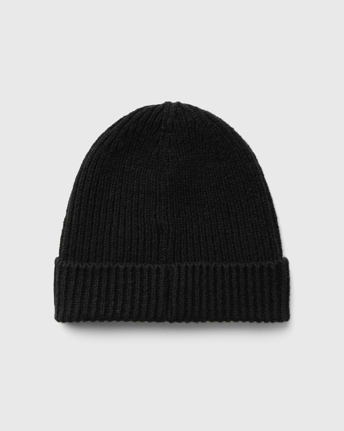 And Wander Shetland Wool Knit Cap Black Beanies