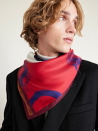 CELINE - Printed Silk-Twill Scarf