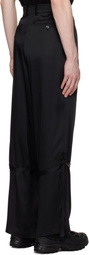 CARNET-ARCHIVE Black Belted Plinth Trousers