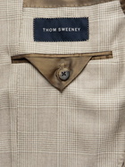 Thom Sweeney - Unstructured Slim-Fit Checked Cashmere Blazer - Neutrals